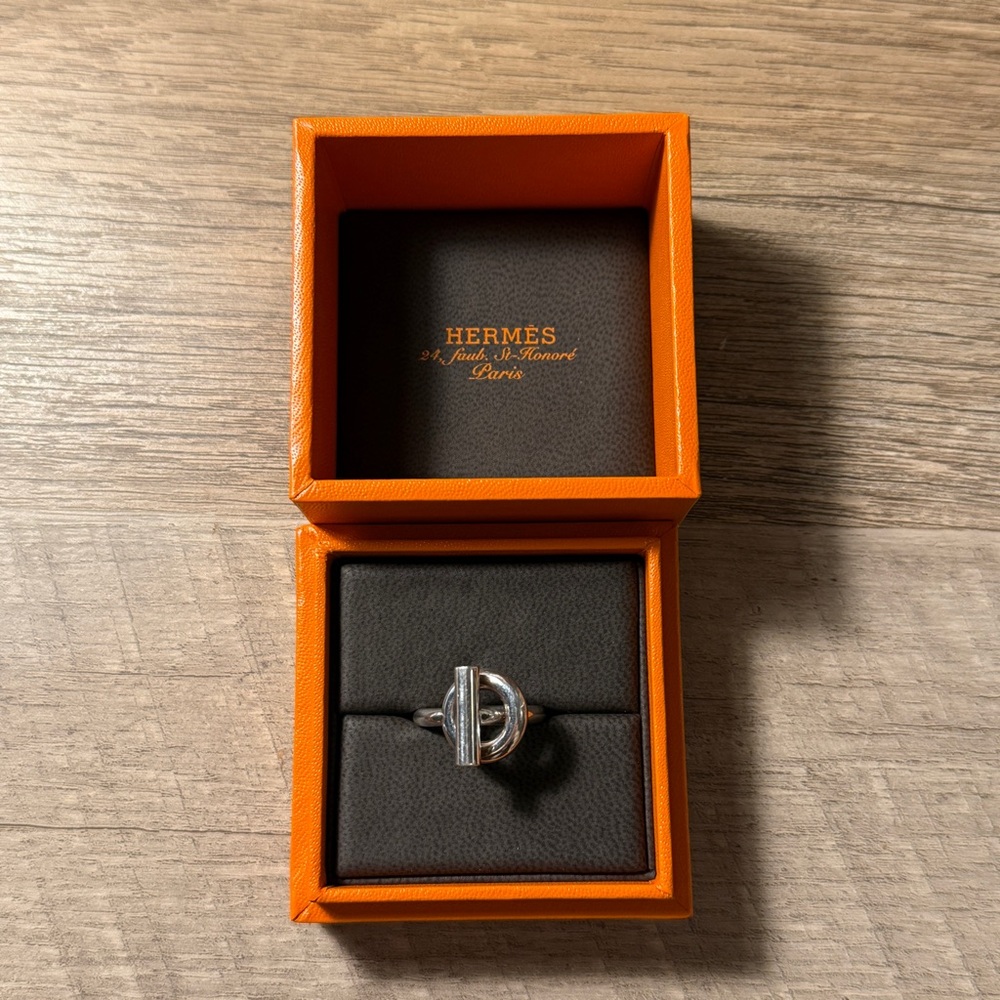 Hermes Echappee Ring, Medium Model, Size 53 (US 6 1/4)